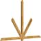 Ekena Millwork Kennewick Rough Sawn Timber Gable Bracket, Western Red Cedar, 96"W x 64"H x 2"D x 4"F, 16/12 Pitch GBW096X64X0204KEN00RWR - alternate 4